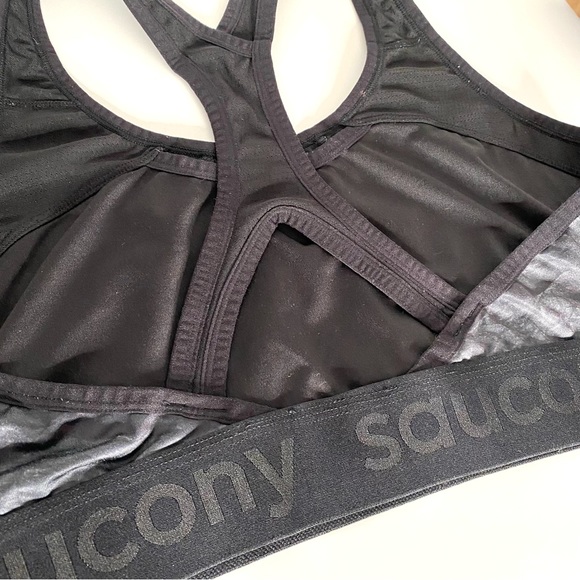 Saucony Grey Black Two Tone Sports Bra - Picture 5 of 11
